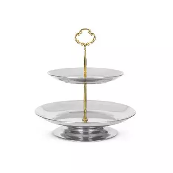 Этажерка Luxstahl RGS-PC107-Y2 260 мм нержавеющая сталь (2 яруса)