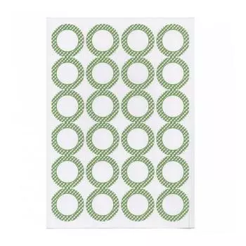 Этикетка бумажная белая, d 4,2 см, 24 наклеек на листе А4, 100 л Garcia De Pou | 209.68