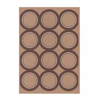 Этикетка бумажная крафт, d 6,4 см, 12 наклеек на листе А4, 100 л Garcia De Pou | 209.71