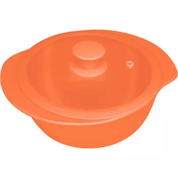 Кастрюля керамическая с крышкой Oxford CAJU 129175 BM03-4508 D23,5см/1,3л