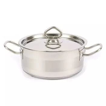 Кастрюля Kitchen Muse SD11808 2 л, нержавеющая с тройным дном 180х80мм