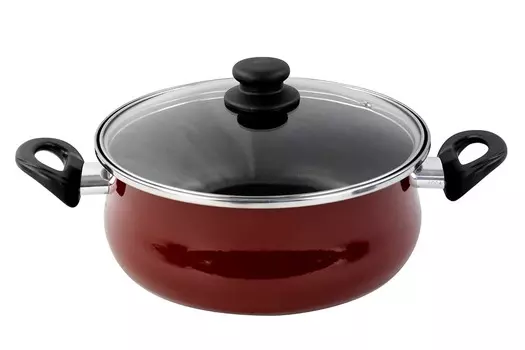 Кастрюля низкая Vitrinor Authentique Burgundy 26