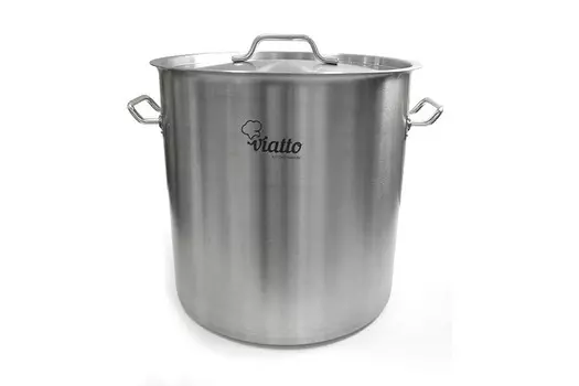 Кастрюля Viatto 101307 50 л, нерж с тройным дном 400х400 мм с дв.ручками