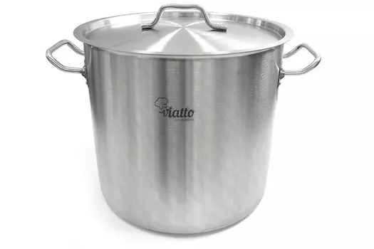 Кастрюля Viatto 101331 30 л, нерж с тройным дном 350х320 мм с дв.ручками
