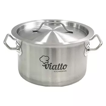 Кастрюля Viatto 101618 7л нерж с тройным дном 240х155мм