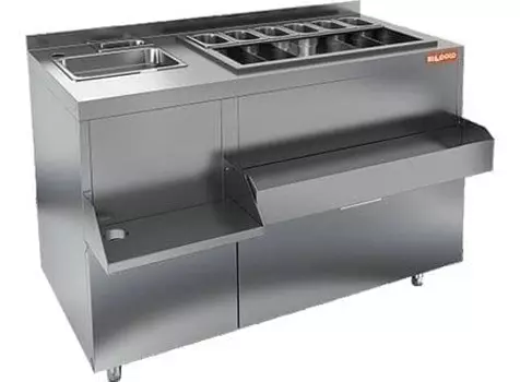 Коктейльная барная станция закрытая Hicold НБМКС-12/7БПК