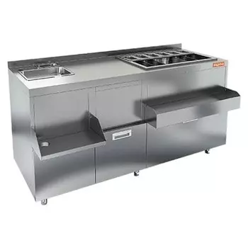 Коктейльная барная станция закрытая Hicold НБМКС-15/7БПК