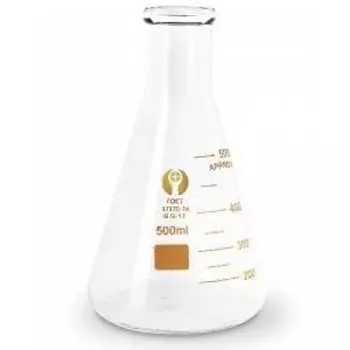 Колба конус стеклянная 500 мл
