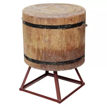 Колода разрубочная d=52-65см h=65-70см+30см сварная подставка усил. дуб