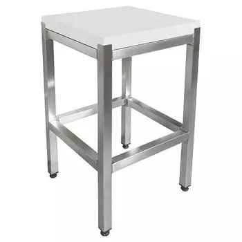 Колода разрубочная ПищТех 500х500х850мм, полипропилен