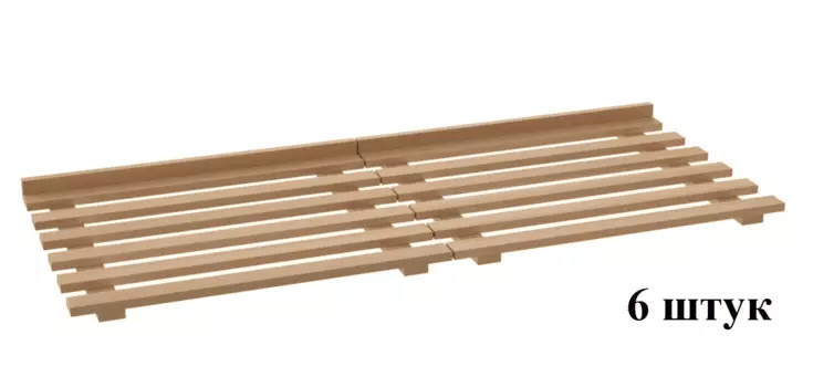 Комплект деревянных полок к Atesy ШЗХ-С-1000.600-02-К натуральный бук