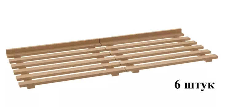 Комплект деревянных полок к Atesy ШЗХ-С-1400.600-02-К натуральный бук