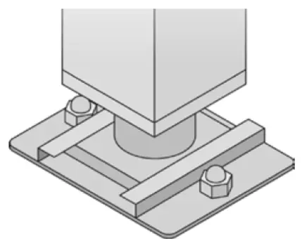 Комплект для напольного крепления для аппаратов 20-1/1 20-2/1 Rational 8700.0317