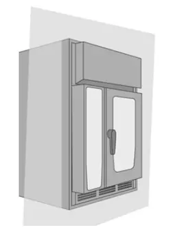 Комплект для встраивания iCombi Pro XS 6-2/3 вместе с Зонт вытяжной UltraVent XS Rational 60.74.063