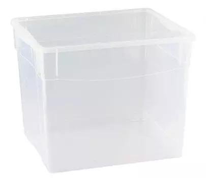 Контейнер 34 л 400х335х315 мм с крышкой прозрачный, ПП | 431281501