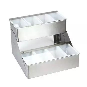 Контейнер для фруктов/специй 2 яруса 8 отд. 45х30,5х22,5см нерж P.L. Proff Cuisine | CD2TQ12