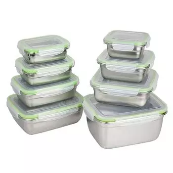 Контейнер для продуктов 0,85л нерж с пласт. крышкой и зажимом P.L. Proff Cuisine | BXH850L