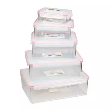 Контейнер для продуктов прямоуг. 1,1 л. 21х14х7 см. с зажимом P.L. Proff Cuisine | JD-2250C