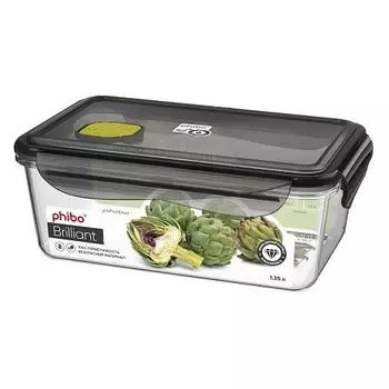 Контейнер для продуктов прямоугольный 135л 195*125*7см с клапаном Бриллиант Resto | 431179513