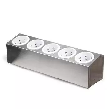 Контейнер для столовых приборов 5 отд., нерж+ пластик P.L. Proff Cuisine | JQ-OT228DP