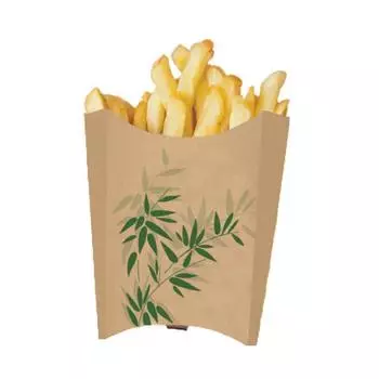 Контейнер картонный Feel Green верт. для карт. фри, 135гр, 13х8х13,5см 200шт Garcia De Pou | 143.76