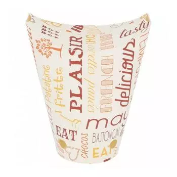 Контейнер картонный вертикальный для фри, снеков "PAROLE" 360 мл, d12,5х6 Garcia De Pou | 229.61