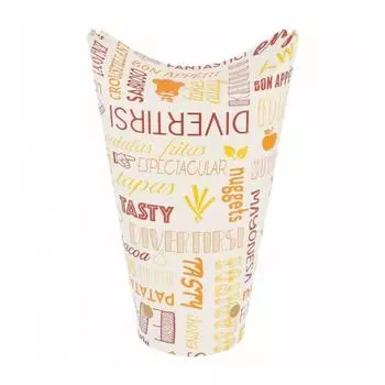 Контейнер картонный вертикальный для фри, снеков "PAROLE" 660 мл, d8,5х18 Garcia De Pou | 229.63