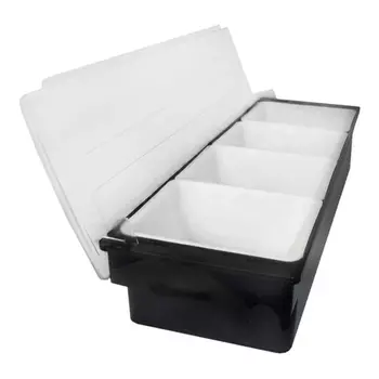 Контейнер пластиковый для бара, 4 отделения Maco Jiwins JW-B4B-BL