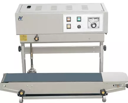 Конвейерный запайщик пакетов Packvac DBF900 вертикальный