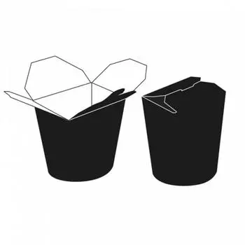 Коробка картонная для лапши "BLACK" 480 мл d8х9 см, 50шт/уп Garcia De Pou | 219.51