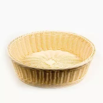 Корзина для хлеба и выкладки 40см h11см круглая ротанг P.L. Proff Cuisine | JD-P2206