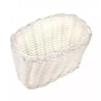 Корзина для хлеба овальная 16*10*10см белая п/п Resto (Китай) | 252