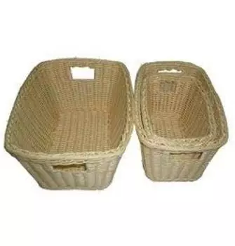 Корзина для хлеба прямоугольная 36*25*16см бежевая с ручками п/п Resto (Китай) | 1064C