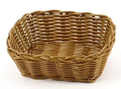 Корзинка пластиковая 170х150 мм коричневая | KT3467