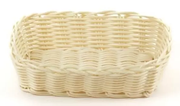 Корзинка пластиковая 210х145 мм бежевая | KT3053