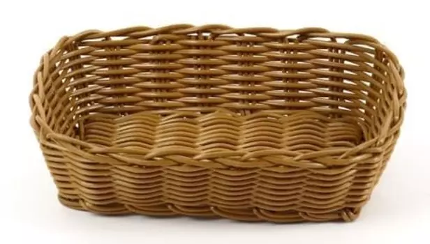 Корзинка пластиковая 210х145 мм коричневая | KT3053