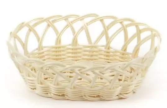 Корзинка пластиковая 215х140 мм бежевая | KT4063