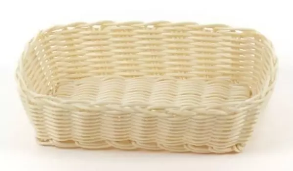 Корзинка пластиковая 245х165 мм бежевая | KT3054