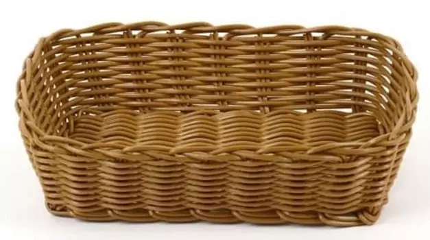 Корзинка пластиковая 245х165 мм коричневая | KT3054