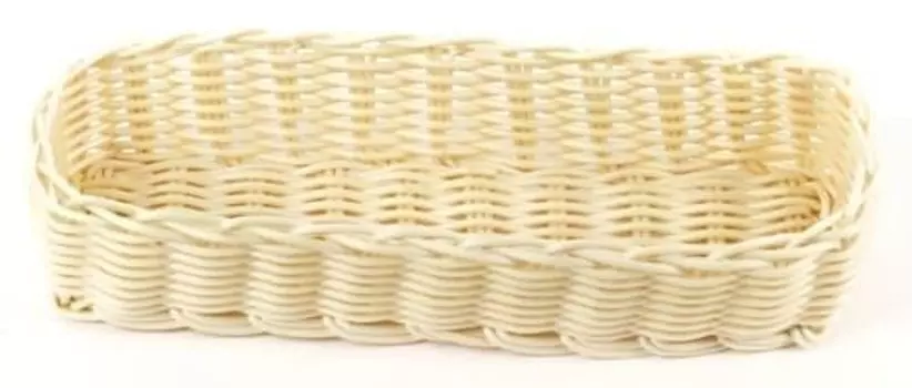 Корзинка пластиковая 270х90 мм бежевая | KT3049