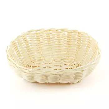 Корзинка пластиковая KT4045 200х150мм бежевая