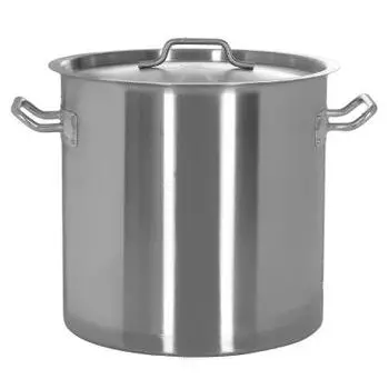 Котел 20л нерж. d=30см h=30см тройное дно с крышк.индукция Resto (Китай) | 3501