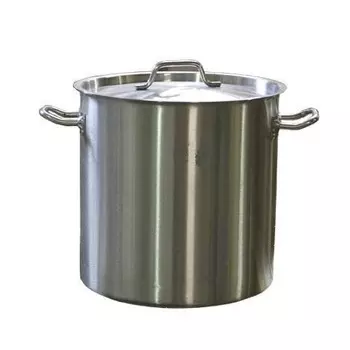 Котел 25л нерж. d=32см h=30см тройное дно с крышк. индукция MGSteel | 19025