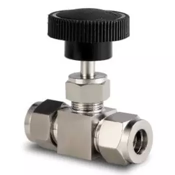 Кран игольчатый под трубки 10 мм