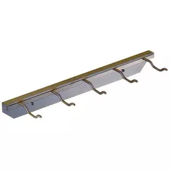 Кронштейн для инвентаря с 5-мя крюками нерж Lilly Codroipo 12/5LC