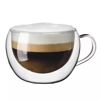 Кружка 270мл прозрачная набор 2шт двойные стенки термостекло P.L. Proff Cuisine | G-MC5727H-T2