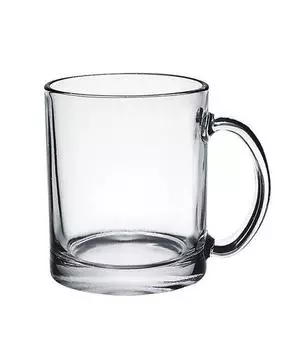 Кружка 300мл d=80мм h=97мм прозрач. цилиндр Чайная Опытный стекольный завод | 1208