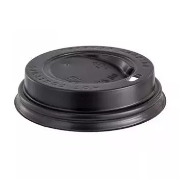 Крышка для стаканов для горячих напитков d 62мм черная 100шт Resto