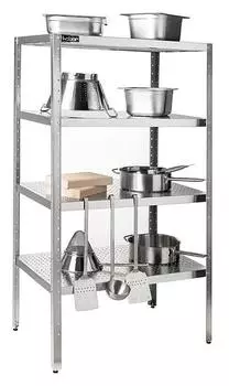 Стеллаж кухонный перфорированный Кобор СКП-100/60/430