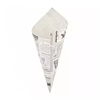 Кулек бумажный "Газета" 400 г, белый, жиростойкий пергамент, 250 шт/уп Garcia De Pou | 167.45